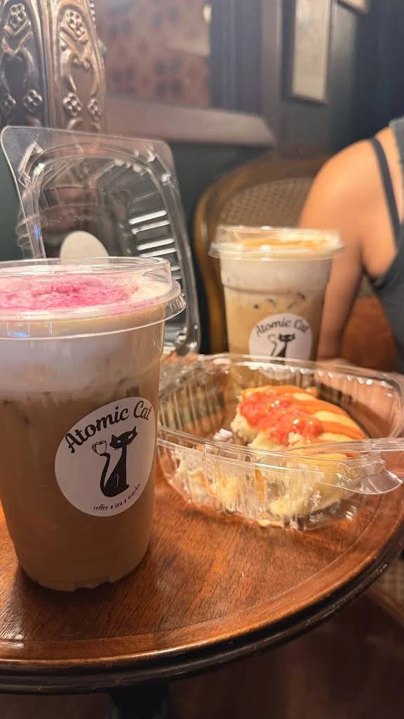Coffee And Pastry at Atomic Cat Cafe